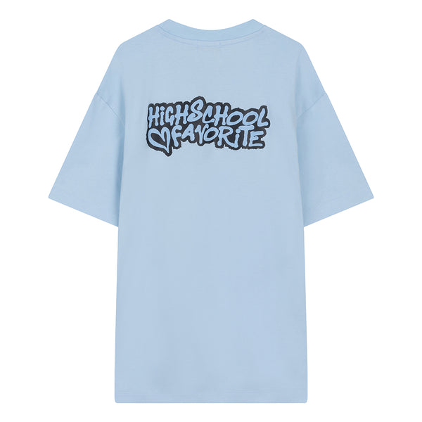 LOGO TEE - AZURE BLUE