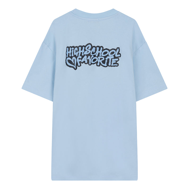 LOGO TEE - AZURE BLUE