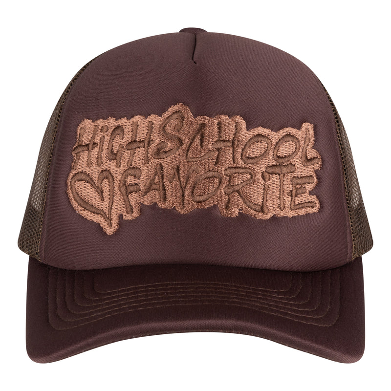 LOGO TRUCKER CAP - CHOCOLATE BROWN