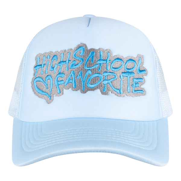 LOGO TRUCKER CAP - AZURE BLUE