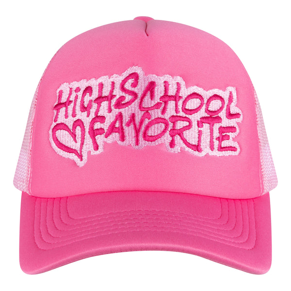 LOGO TRUCKER CAP - HOT PINK