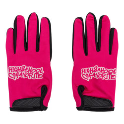 LOGO MOTOR GLOVES - HOT PINK